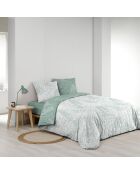 Parure housse de couette imprimée Cassia sauge