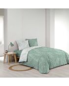 Parure housse de couette imprimée Cassia sauge