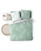 Parure housse de couette imprimée Cassia sauge