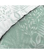 Parure housse de couette imprimée Cassia sauge