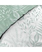 Parure housse de couette imprimée Cassia sauge