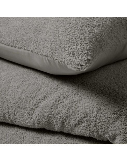 Parure housse de couette bouclette Helena anthracite