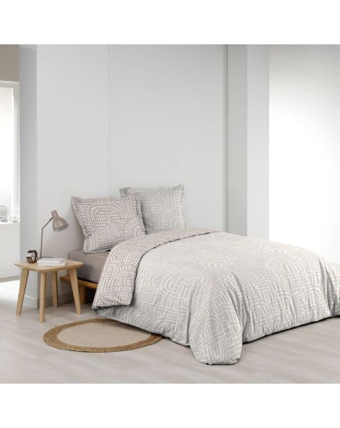 Set reversibile Eliot Natural, 3 pezzi, in percalle di cotone