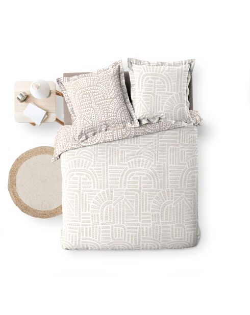 Set reversibile Eliot Natural, 3 pezzi, in percalle di cotone