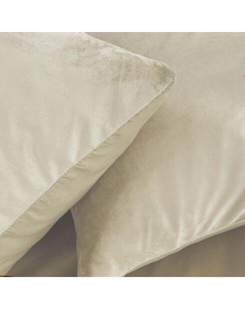 Juego de 3 piezas Velina Natural, terciopelo liso