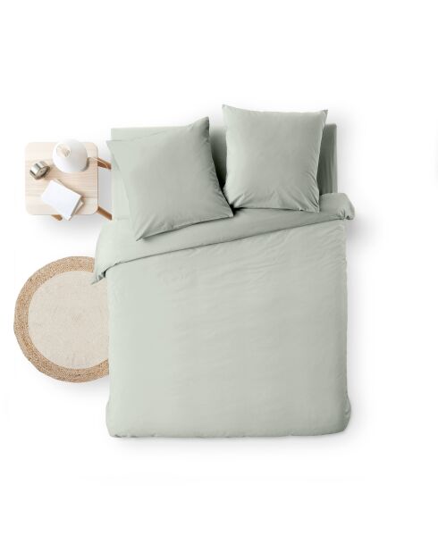 Parure housse de couette Meline sauge