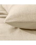 Parure housse de couette fils Meline sable