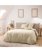 Parure housse de couette fils Meline sable