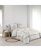 Parure Réversible 3 Pièces Raoni Naturel, 100 % Coton