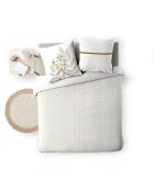 Parure Réversible 3 Pièces Raoni Naturel, 100 % Coton