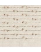 Rideau à Oeillets (140 x 240 cm) Golden Sunset Blanc, Coton Finition Top Fils Coupés