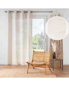 Rideau à Oeillets (140 x 240 cm) Pauline Naturel, Polyester & Lin