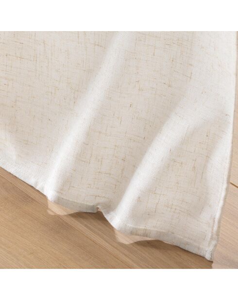 Rideau à Oeillets (140 x 240 cm) Pauline Naturel, Polyester & Lin