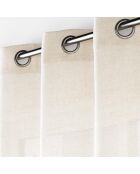 Rideau à Oeillets (140 x 240 cm) Pauline Naturel, Polyester & Lin