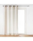 Rideau à Oeillets (140 x 240 cm) Pauline Naturel, Polyester & Lin