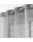 Voilage à Oeillets (140 x 240 Cm) Carlin Anthracite, Voile Texturé