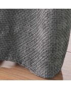 Tenda Grommet (140 x 260 cm) Leo antracite, velluto in ciniglia