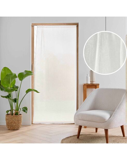 Rod-pass Sheer (90 x 200 cm), carlino naturale, velo intrecciato