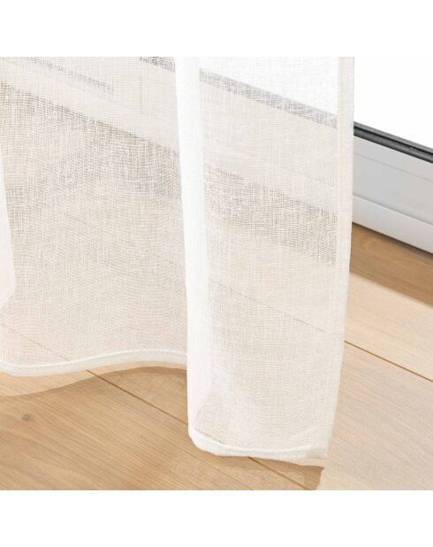 Rod-pass Sheer (90 x 200 cm), carlino naturale, velo intrecciato