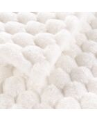 Calda coperta invernale (125 x 150 cm) Frosty Natural, pelliccia sintetica e sherpa