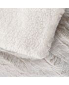 Plaid Hiver Chaud (125 x 150 cm) Foxy Naturel, Imitation Fourrure et Sherpa