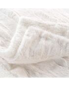 Plaid Hiver Chaud (125 x 150 cm) Foxy Naturel, Imitation Fourrure et Sherpa