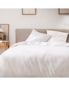 Parure 3 Pièces  Meline Blanc, 100% Coton Fils Teints