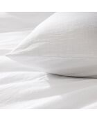 Parure 3 Pièces  Meline Blanc, 100% Coton Fils Teints