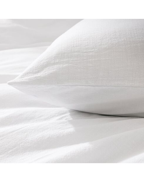 Parure housse de couette  Meline blanche