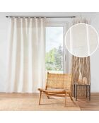 Rideau à Passants (140 x 240 cm) Pauline Naturel, Polyester & Lin