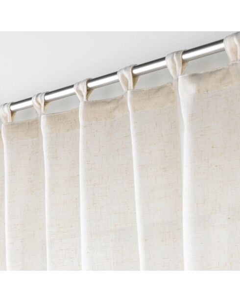 Rideau à Passants (140 x 240 cm) Pauline Naturel, Polyester & Lin