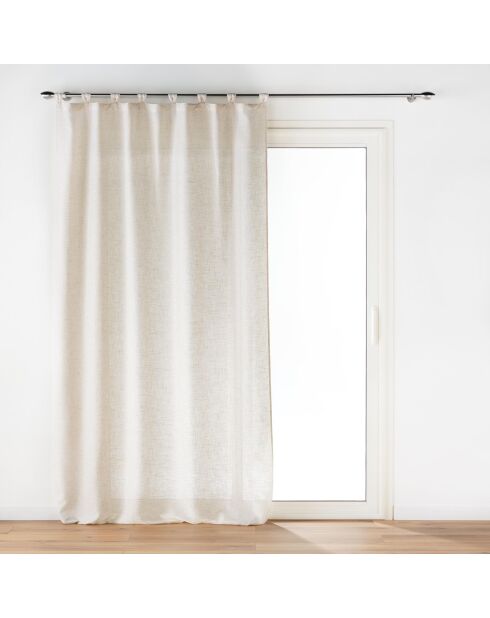 Rideau à Passants (140 x 240 cm) Pauline Naturel, Polyester & Lin