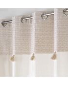 Rideau à Oeillets (140 x 240 cm) Milano Naturel, Coton / Polyester avec Top