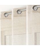 Voilage à Oeillets (140 x 240 cm) Aline Naturel, Polyester & Lin