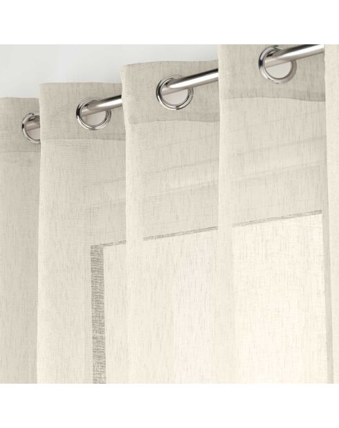 Voilage à Oeillets Grande Largeur (240 x 240 cm) Carlin Lin, Voile Tissé