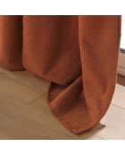 Rideau à Oeillets (140 x 240 cm) Wooly Terracotta, Bouclette Unie