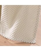 Rideau à Oeillets (140 x 260 cm) Java Naturel, Flanelle Relief Unie