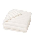 Tartan (125 x 150 cm) Boudoir naturale, pelliccia sintetica