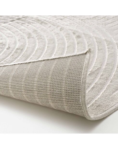 Tappeto rettangolare (140 x 200 cm) Geode Grey, rilievo in viscosa