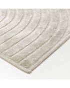 Tappeto rettangolare (140 x 200 cm) Geode Grey, rilievo in viscosa