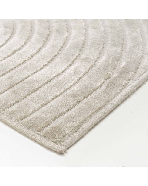 Tappeto rettangolare (140 x 200 cm) Geode Grey, rilievo in viscosa