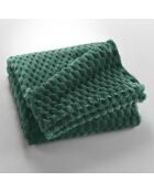 Plaid Mini Frosty Flanelle Relief cèdre - 125x150 cm