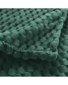 Plaid Mini Frosty Flanelle Relief cèdre - 125x150 cm