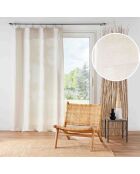 Rideau à Anneaux (140 x 240 cm) Pauline Naturel, Polyester & Lin