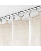 Rideau à Anneaux (140 x 240 cm) Pauline Naturel, Polyester & Lin