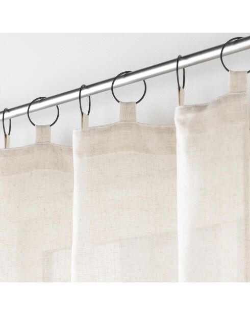 Rideau à Anneaux (140 x 240 cm) Pauline Naturel, Polyester & Lin