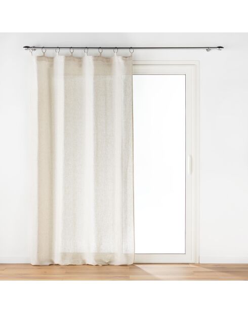 Rideau à Anneaux (140 x 240 cm) Pauline Naturel, Polyester & Lin