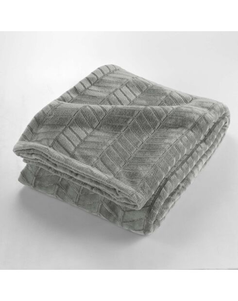 Arya Graues Plaid (180 x 220 cm), Flanellrelief