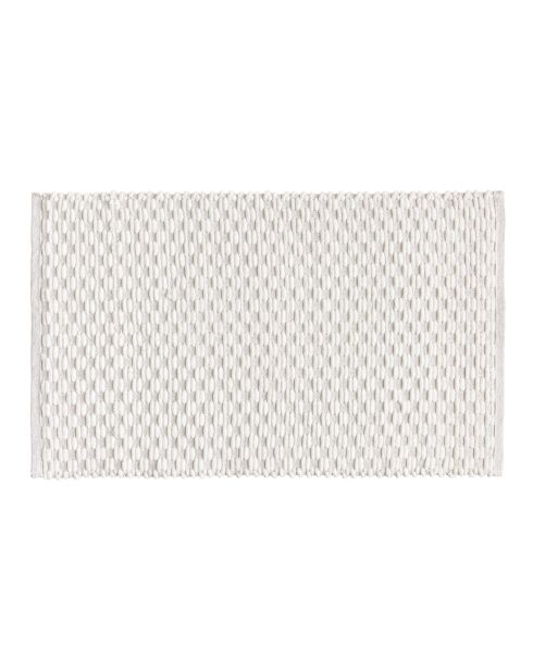 Tapis de Bain (50 x 80 cm) Lois Naturel, Polycoton Jacquard