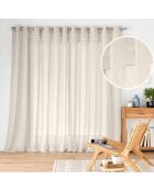 Voilage à Oeillets Grande Largeur (400 x 240 cm) Carlin Lin, Voile Tissé